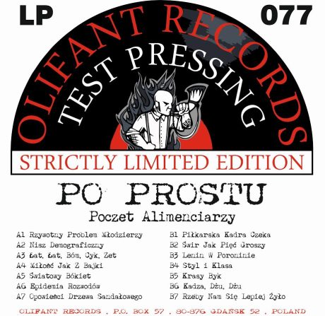 Po Prostu - Test Pressing LP