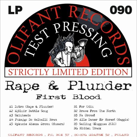 Rape & Plunder - Test Pressing LP