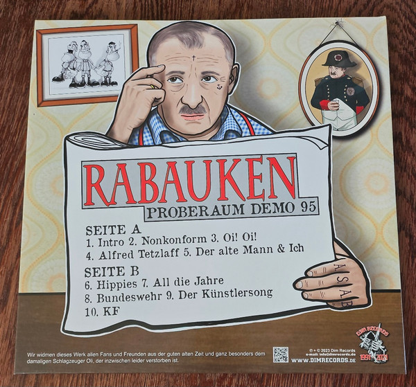 RABAUKEN - Proberaum Demo 95 - PicLP (gatefold) - obrazek 2