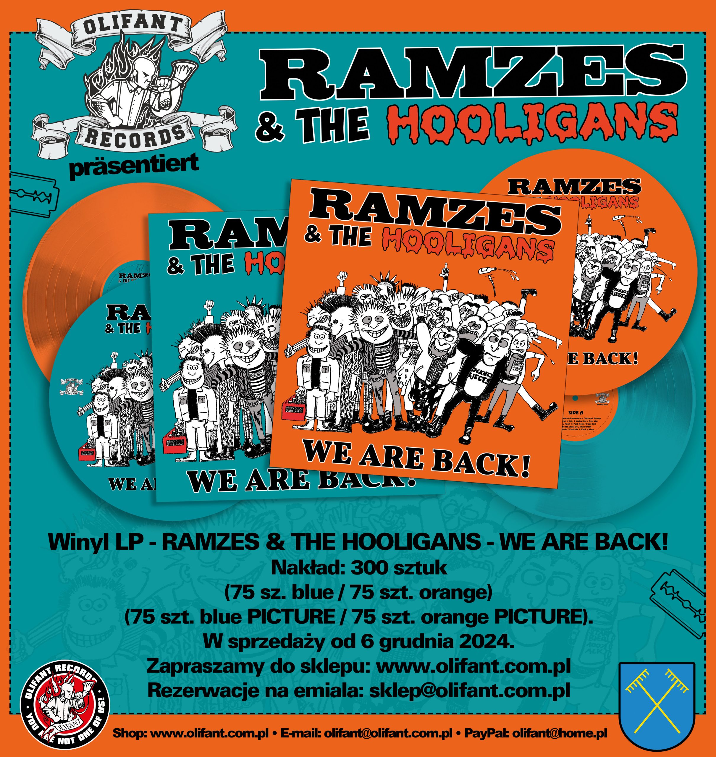 Ramzes & The Hooligans – We Are Back! CD (digipack) - obrazek 2