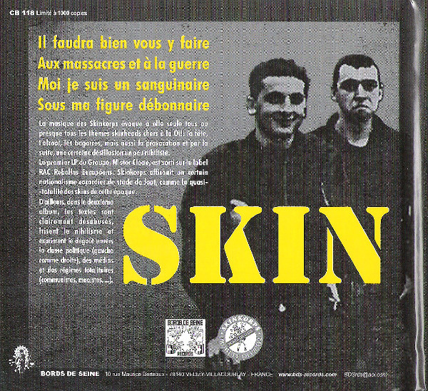 Skinkorps – Il Faudra Bien Vous Y Faire CD deluxe - obrazek 2