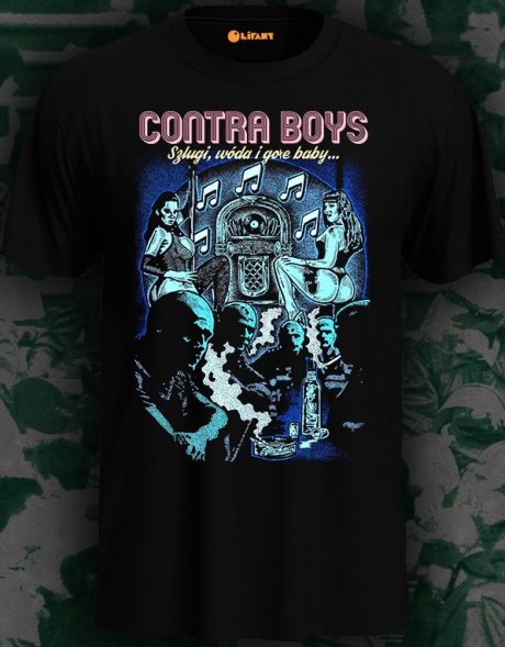 Contra Bosy - Szlugi, woda... - M (koszulka czarna)