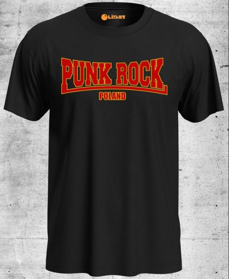 PUNK ROCK POLAND - Koszulka (męska) S - bordo