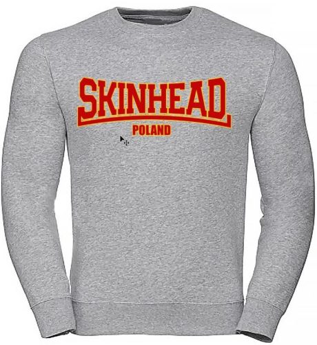 Skinhead Poland - bluza bez kaptura (szara) L
